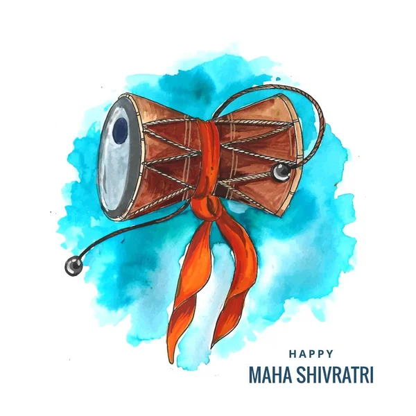 Feliz Cartão Maha Shivratri Fundo Festival — Vetor de Stock