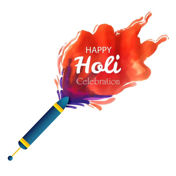 Holi Celebração Colorida Para Fundo Festival Indiano — Vetor de Stock