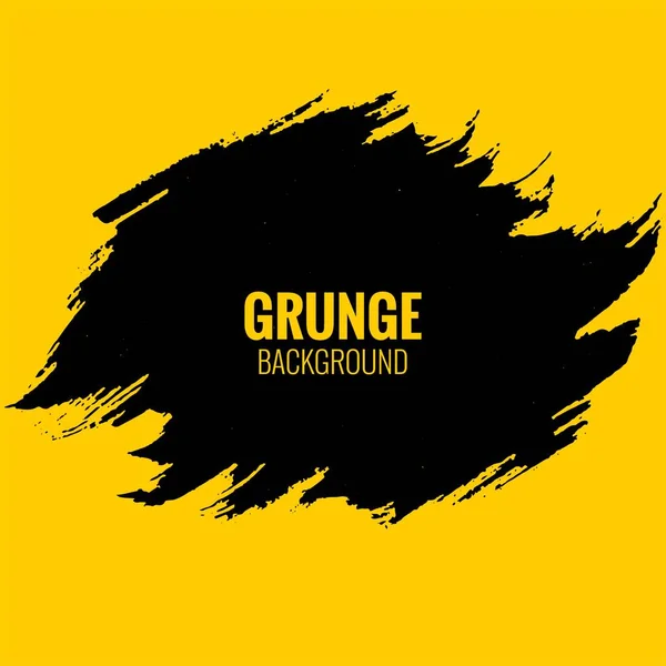 Jaune Noir Abstrait Sale Grunge Design — Image vectorielle