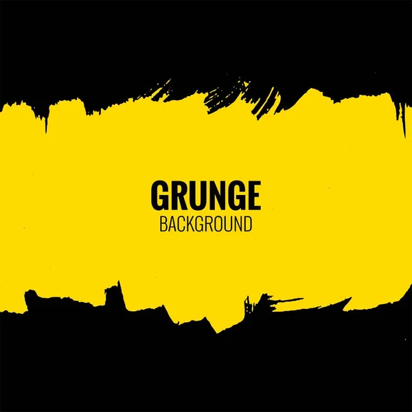 Diseño Grunge Sucio Abstracto Amarillo Negro — Archivo Imágenes Vectoriales