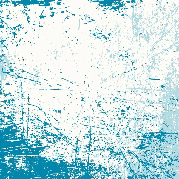 Abstrakte Blaue Splatter Schmutzige Grunge Textur Hintergrund — Stockvektor