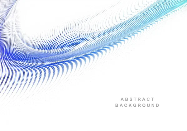 Сучасний Барвистий Синій Пунктирний Фон Хвилі Тече — стоковий вектор