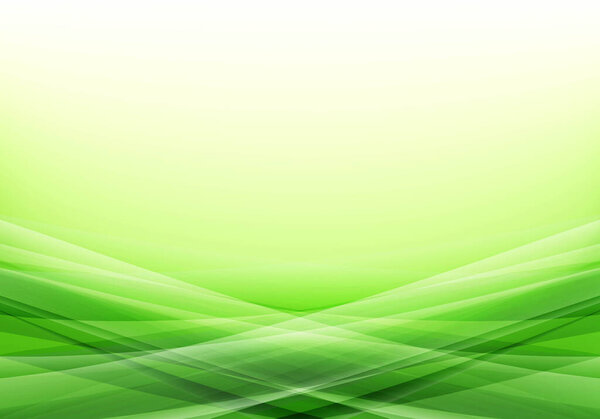 Modern green business flowing wave background