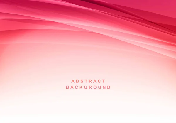 Moderne Rouge Abstrait Élégant Vague Fond — Image vectorielle