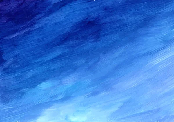 Pintado Mano Azul Acuarela Textura Fondo — Vector de stock