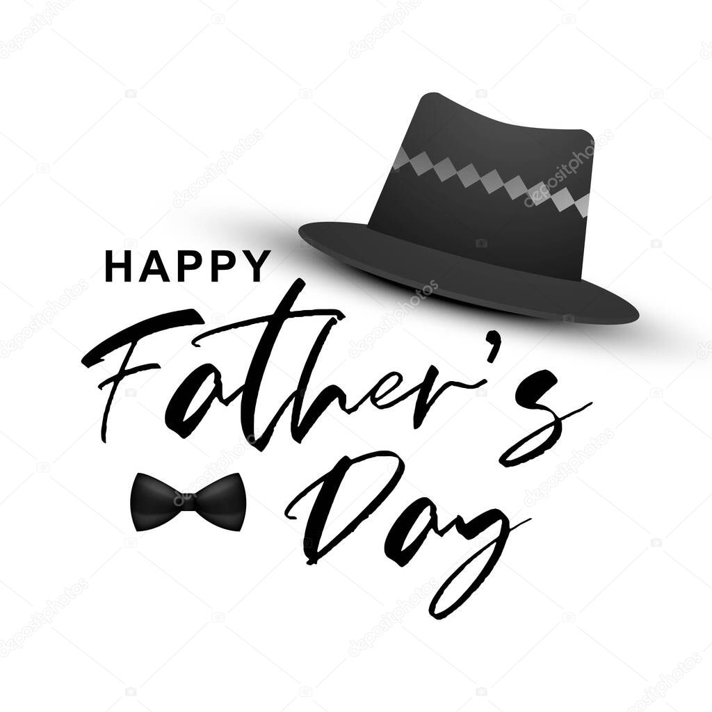 Happy fathers day greeting card background