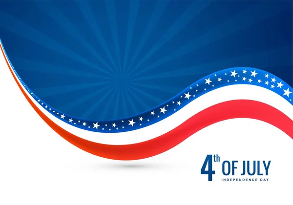 Прекрасний Прапор Прапорі Мирної Америки Приводу Дизайну Хвиль — стоковий вектор