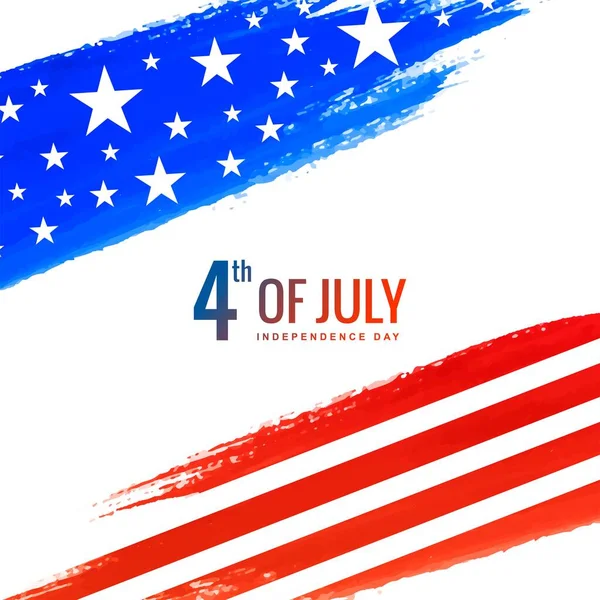 Amerykański Dzień Niepodległości Lipca Tle Uroczystości — Wektor stockowy