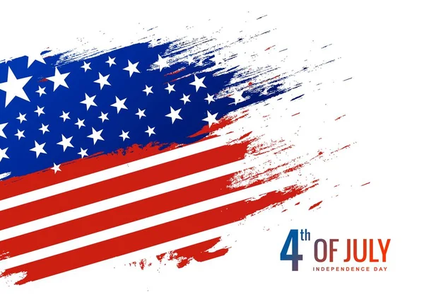 Bağımsızlık Günü Nün Temmuz Kutlu Olsun — Stok Vektör