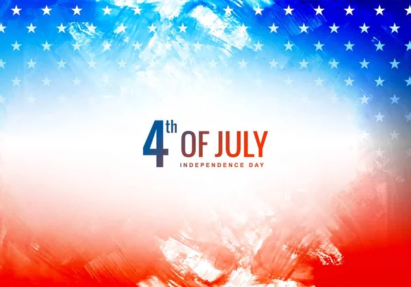 Χαρούμενη Ημέρα Ανεξαρτησίας Της Αμερικής Στο Φόντο Υδατογραφία — Διανυσματικό Αρχείο