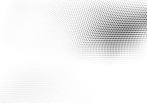 Black Circular Halftone White Background — ストックベクタ