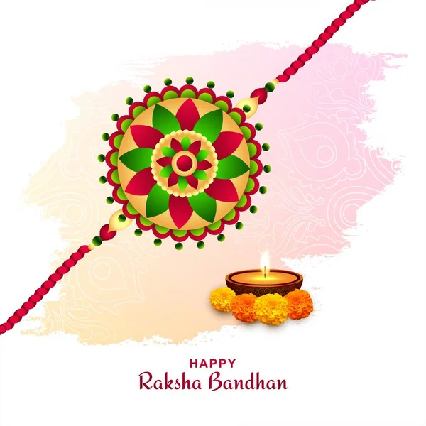 Hindu Festival Raksha Bandhan Card Background — Stockový vektor