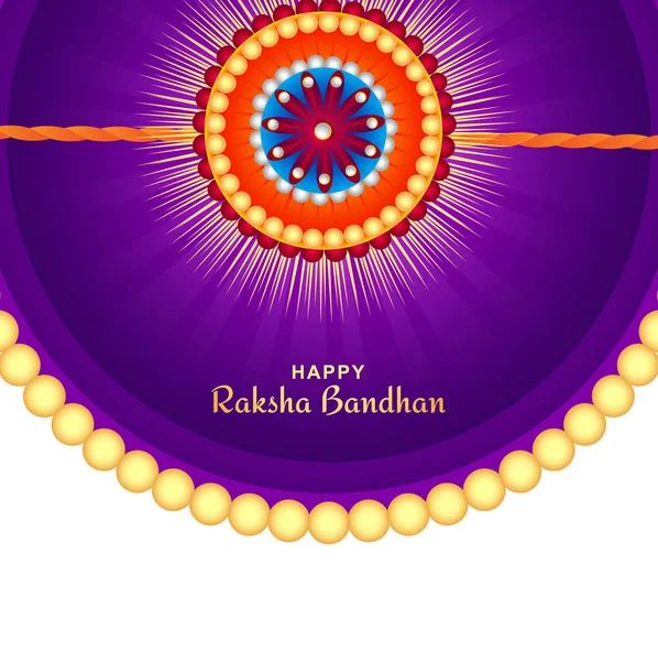 Raksha Bandhan Festival Felicitación Tarjeta Celebración Fondo — Archivo Imágenes Vectoriales