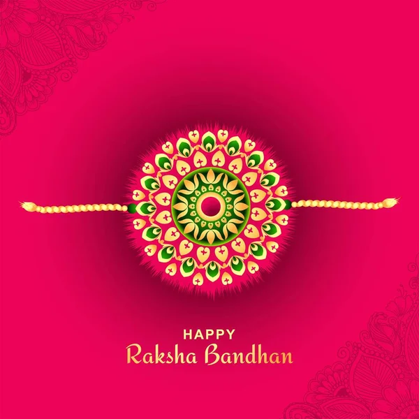 Festival Hindú Raksha Bandhan Tarjeta Fondo — Archivo Imágenes Vectoriales