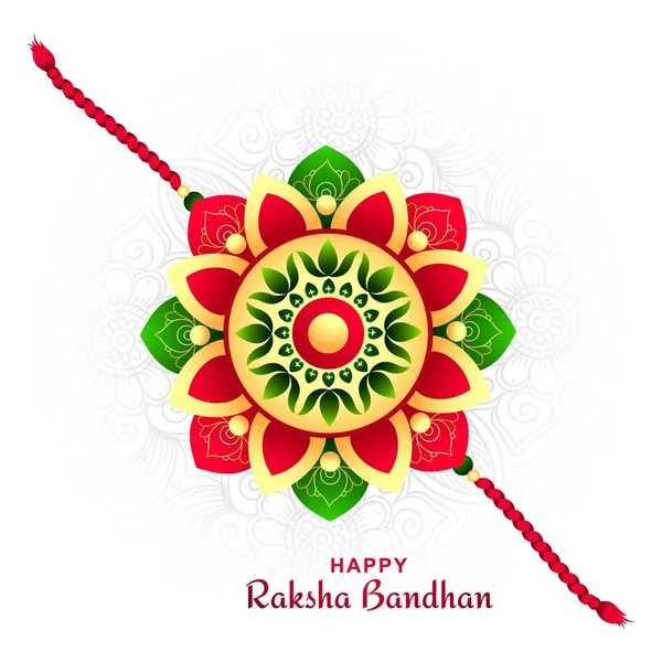 Indian Festival Raksha Bandhan Colorful Decorative Rakhi Background — Διανυσματικό Αρχείο