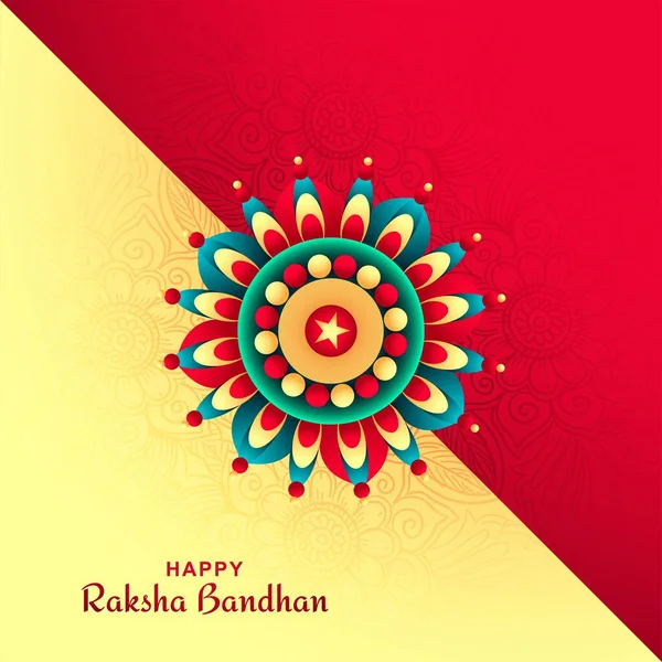 Rakhi Indian Festival Raksha Bandhan Card Background — Stockový vektor