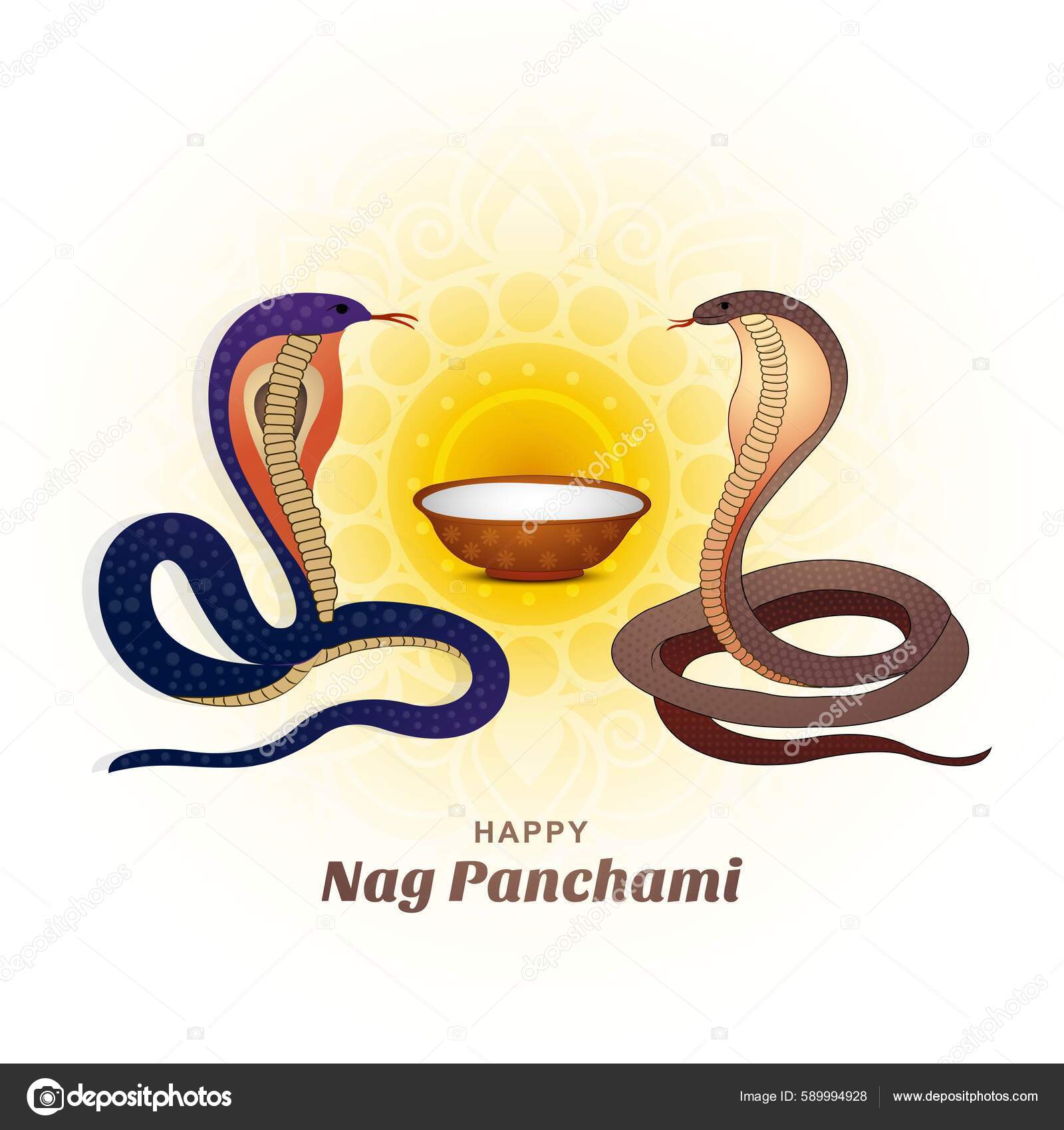 Happy Nag Panchami Indian Festival Card Illustration Background Stock Vector Image by ©Harryarts #589994928 Happy Nag Panchami Indian Festival Card Illustration Background Stock Vector Image by ©Harryarts #589994928