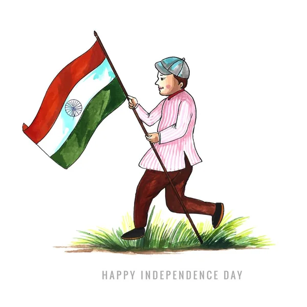 Happy Independence Day Celebration Card Background — Wektor stockowy