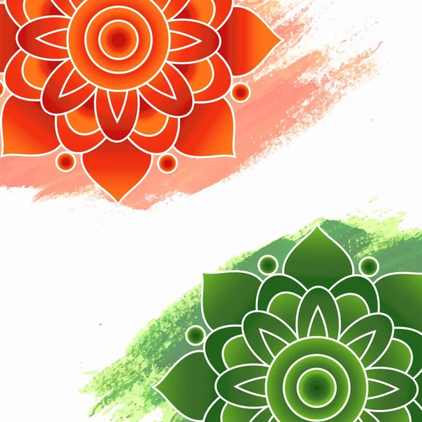 Beautiful Indian Independence Day Card Background — Vetor de Stock