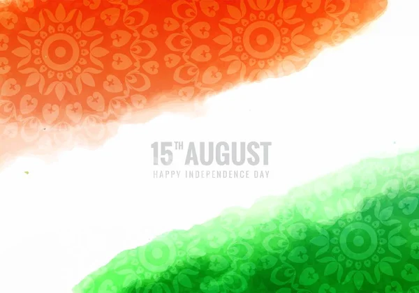 National Flag Colours Indian Independence Day Celebration Background — Διανυσματικό Αρχείο