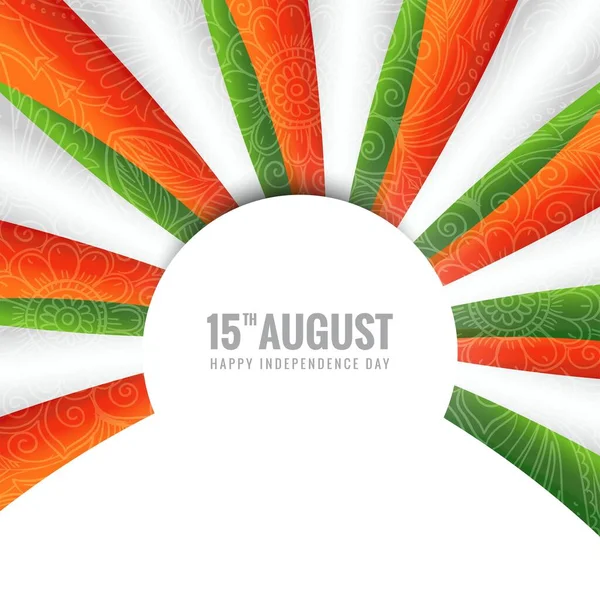 Abstract India Independence Day Celebration August Background — стоковый вектор