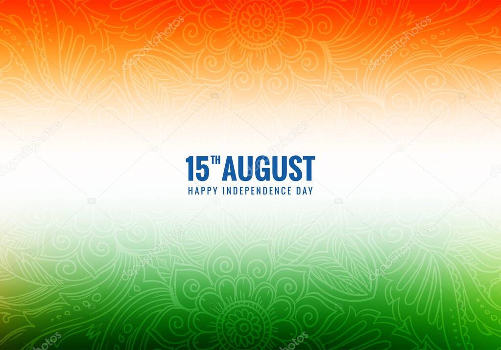 Beautiful indian independence day card background