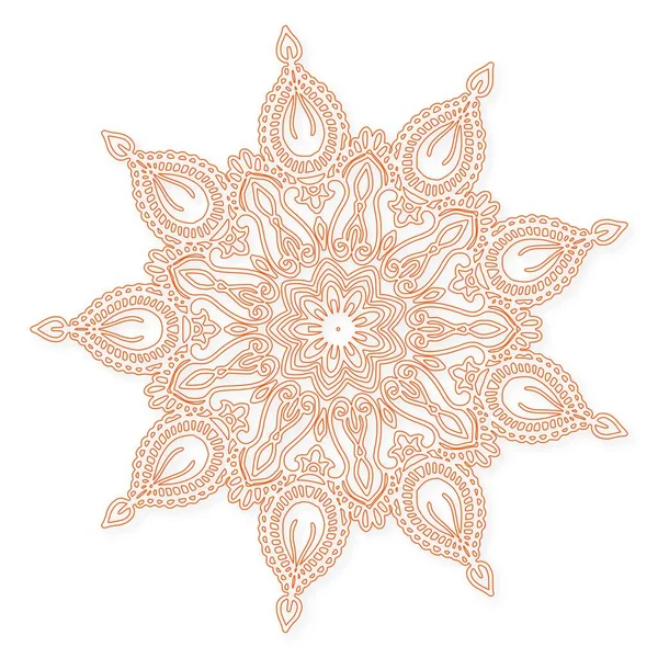 Decorativa Mandala Diwali Cartão Saudação Fundo — Vetor de Stock