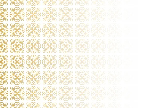 Абстрактний Золотий Квітковий Візерунок Фону — стоковий вектор