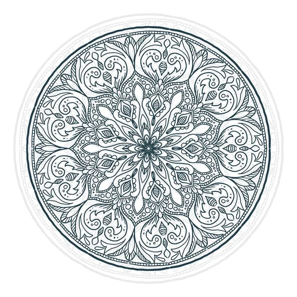 Modèle Mandala Ethnique Décoratif — Image vectorielle