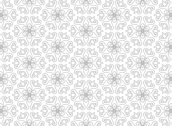 Ethnic Floral Seamless Pattern Background — Stock Vector