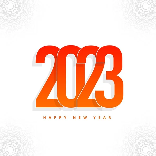 Ευτυχισμένο Νέο Έτος 2023 Κάρτα Φόντο — Διανυσματικό Αρχείο