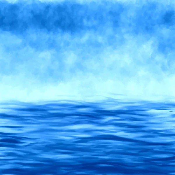 青い海の波の背景 — ストックベクタ