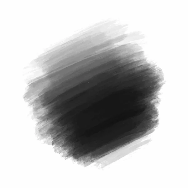 Abstract Zwarte Hand Beroerte Aquarel Achtergrond — Stockvector