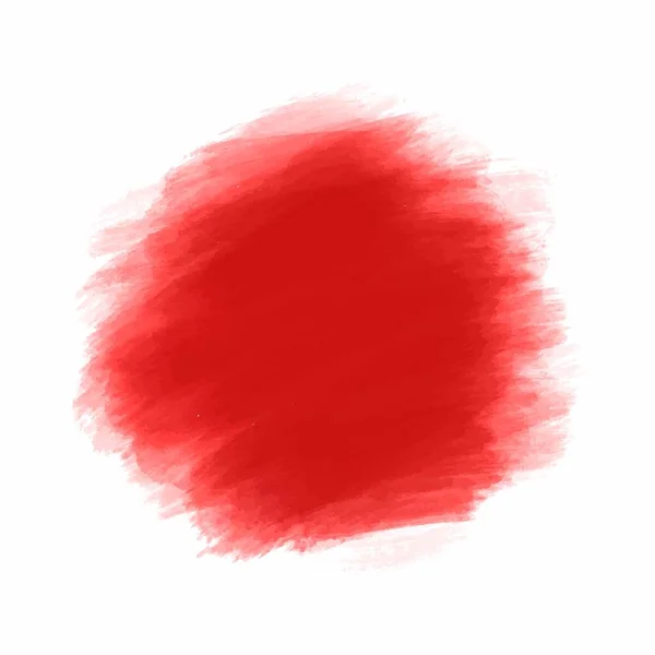 Abstrakter Roter Handstrich Aquarell Hintergrund — Stockvektor