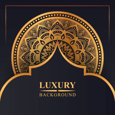 Lüks mandala tasarım arka plan şablonu