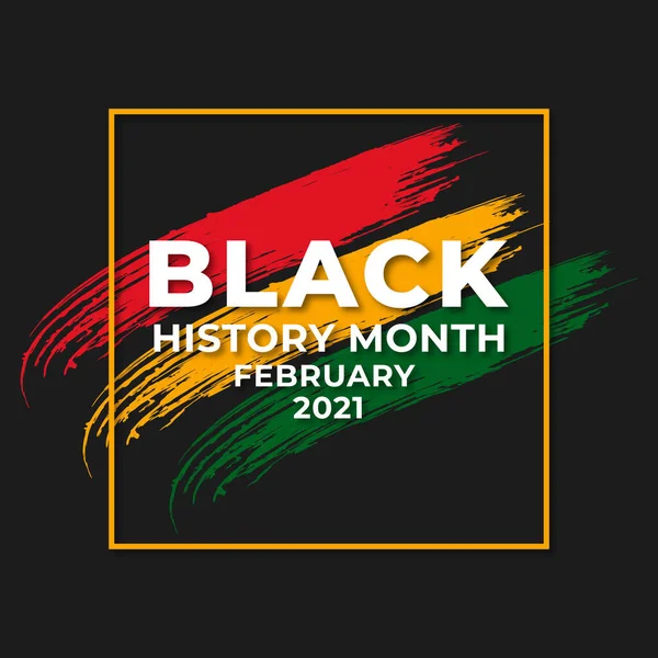 Schwarze Geschichte Monat 2022 2023 2024 2025 Afroamerikanische Geschichte Feier — Stockvektor