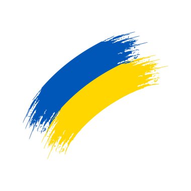 Pray for ukraine and ukraine flag  concept vector illustration 