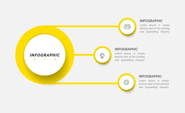 Infographic Elements Data Visualization Vector Design Template Can Used Steps — стоковый вектор