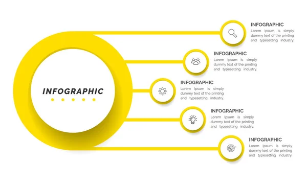 Modèle Conception Vectorielle Visualisation Données Éléments Infographiques Peut Être Utilisé — Image vectorielle