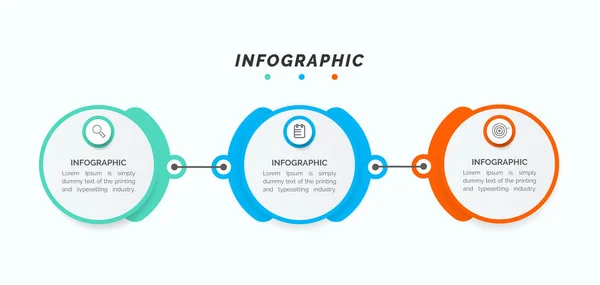 Infographic Elements Data Visualization Vector Design Template Can Used Steps — Stockvektor