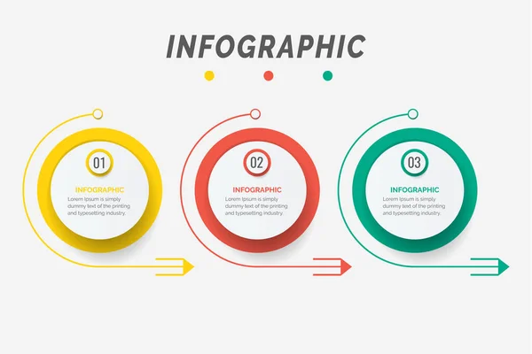 Business Data Visualization Process Chart Abstract Elements Graph Diagram Steps — Stockvektor