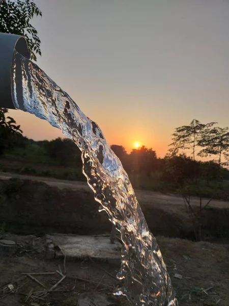 Arten Von Brunnen Tiefbrunnenwasser Grundwasserbrunnen Wie Tief Sollte Ein Brunnen — Stockfoto