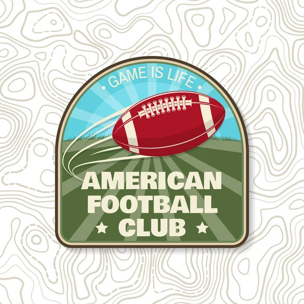Emblema Futebol Americano Rugby Club Ilustração Vetorial Conceito Para Camisa —  Vetores de Stock
