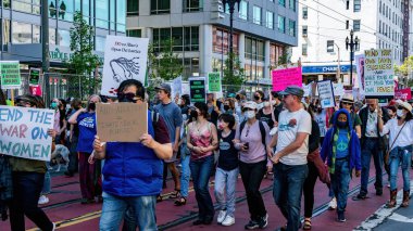 San Francisco 'da Kadın Hakları Yürüyüşü