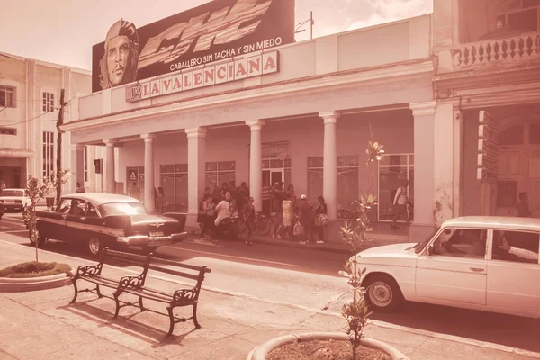 Cienfuegos Cuba Julho 2018 Carros Clássicos Nostálgicos Nas Ruas Cienfuegos — Fotografia de Stock