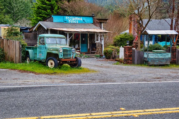 Garberville États Unis Février 2020 Une Vieille Camionnette Rustique Classique — Photo