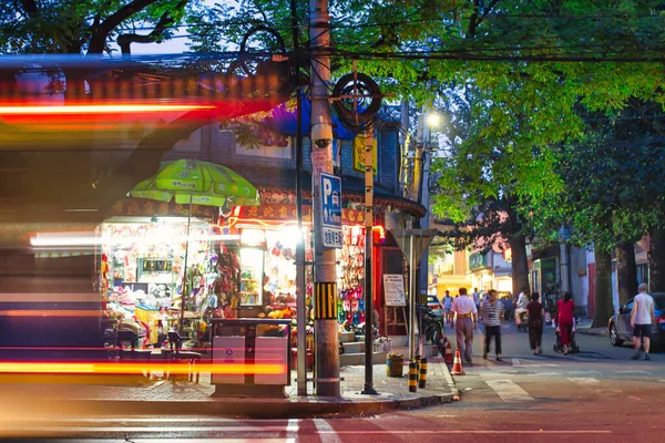 Beijing China July 2010 Nightlife Beijing Summer Small Shops Open — Stock Photo, Image