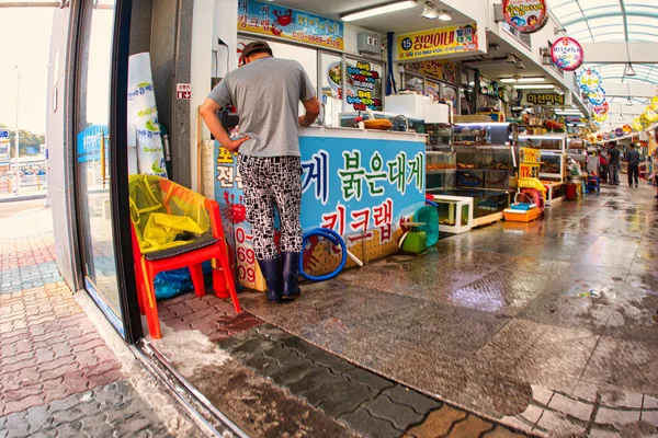 Sokcho Zuid Korea Juni 2015 Een Indoor Aziatische Markt Voor — Stockfoto