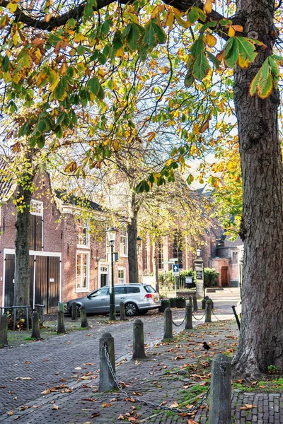 Wassenaar Holandia Listopada 2020 Małe Historyczne Holenderskie Miasteczko Średniowiecznymi Domami — Zdjęcie stockowe