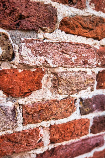 Wassenaar November 2020 Een Historische Verweerde Bakstenen Muur Met Cement — Stockfoto
